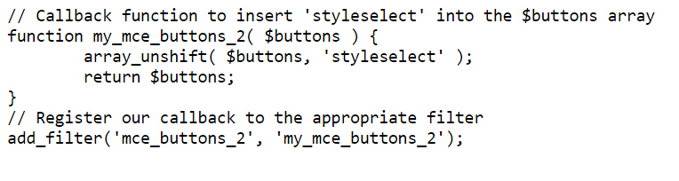 Stylesheet code 1