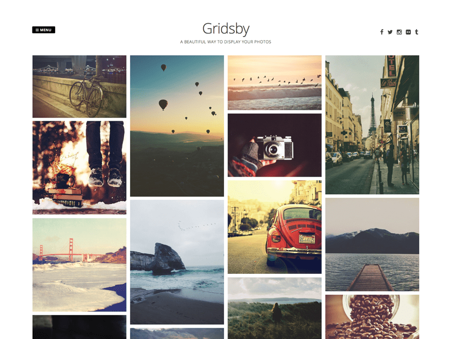 Gridsby Photography Theme