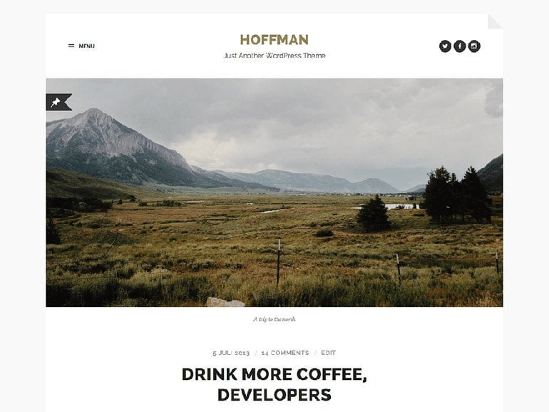 Hoffman Blog Theme