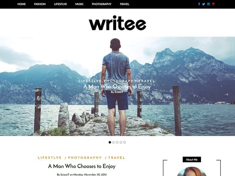 Writee Blogging Theme