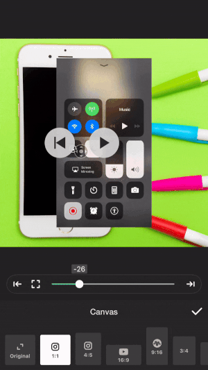 inshot app resize video