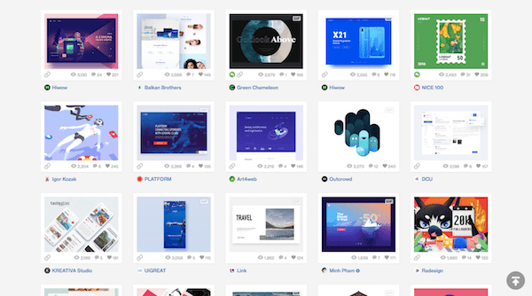 Dribbble Most Viewed