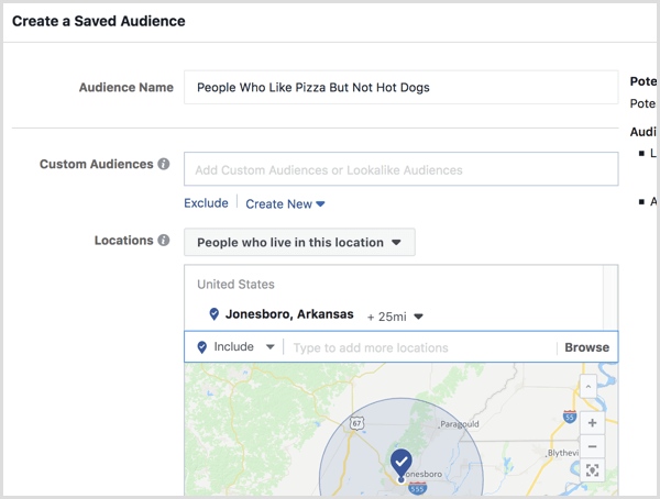 facebook create saved audience 1 1