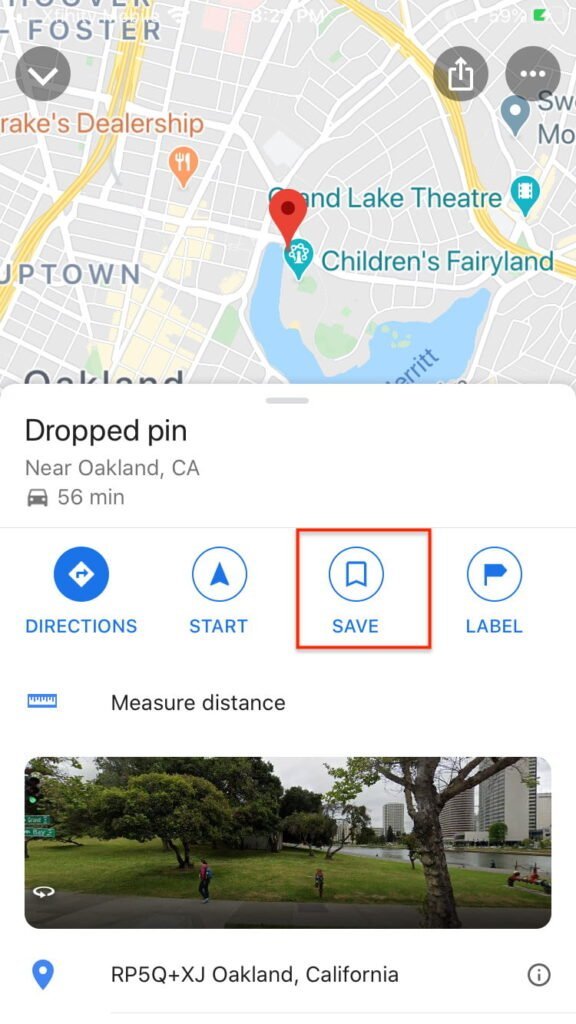 Google Maps enregistre les favoris2