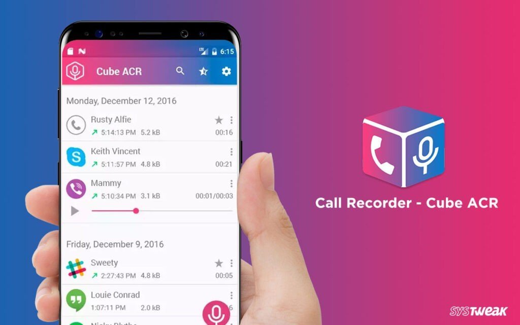 application Cube Call Recorder
