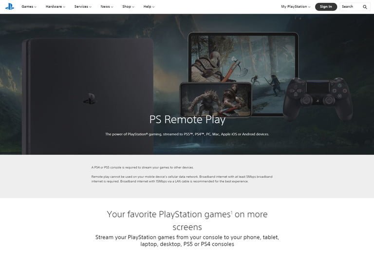 Téléchargez l'application PS Remote Play