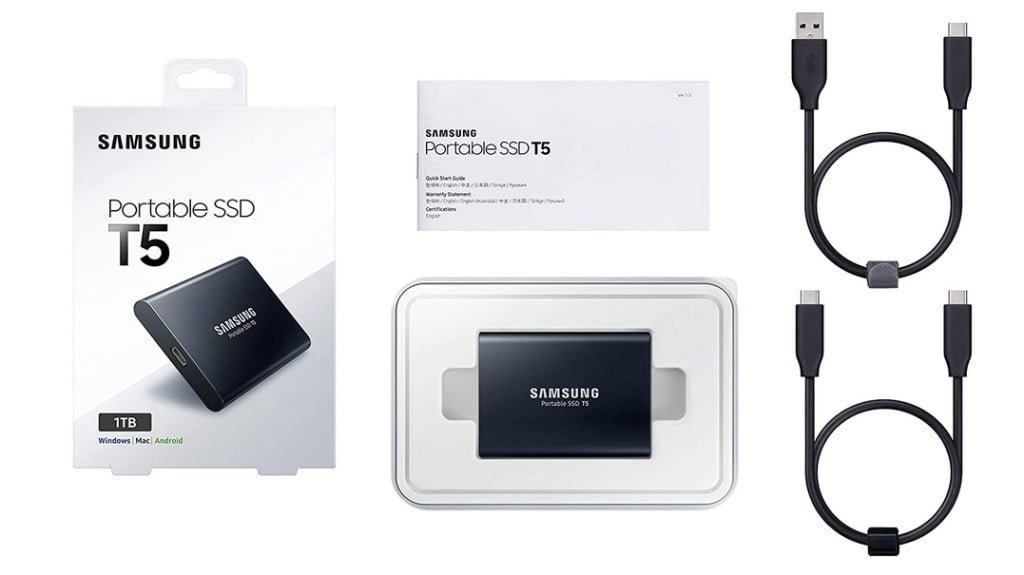 Samsung Disque Dur Externe SSD Portable T5