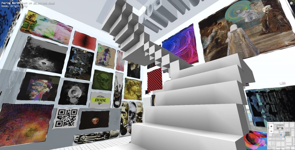 Un musée d'art numérique dans l'univers CryptoVoxels