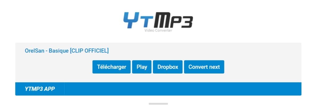 Cliquez sur télécharger YTMP3