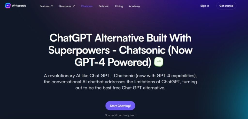 ChatSonic meilleure alternative ChatGPT